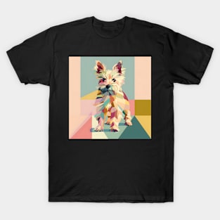 Cairn Terrier in 70's T-Shirt